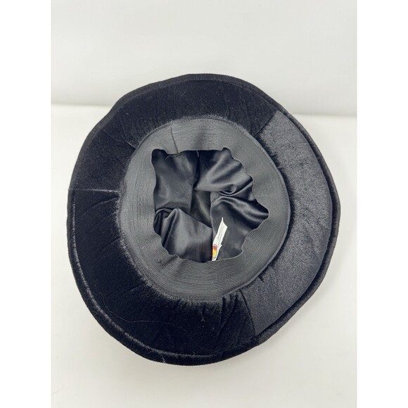 Disney Mickey Mouse Mad Hatter Hat Black White Adult Size Disneyland WDW - Picture 6 of 10